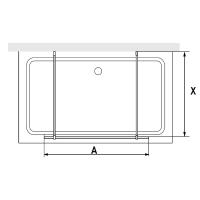 Душевая перегородка RGW WA-017B 130*200 35101713-84 профиль Чёрный стекло Прозрачное(Принт) 8 мм RGW
