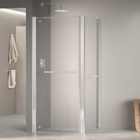 Душевой уголок RGW PA-48-1 (PA-03 + Z-060-1+держатель) прямоугольный   70*100*185 410848170-011 профиль Хром стекло Прозрачное 6 мм RGW