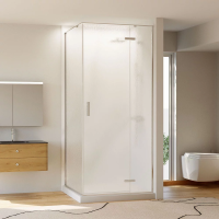 Душевой угол раздвижной прямоугольный RV073R/R-8090-06-C4 800х900х1950 Цвет профиля Хром Стекло Дождь Veconi