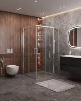 Душевой уголок, прямоугольный MOLVENO-AH-22-110/100-C-Cr-IV 1100x1000x1950 Cezares