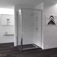 Душевой уголок RGW PA-43-1 (PA-05 + Z-060-1) прямоугольный  100* 90*185 410843109-011 профиль Хром стекло Прозрачное 5 мм RGW